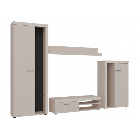 Meblościanka 270 cm Ramon Beż Piaskowy zestaw mebli do salonu